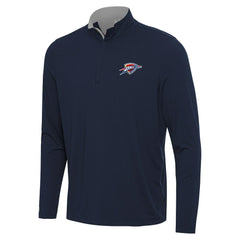 Oklahoma City Thunder Antigua Content Quarter-Zip Top - Navy/Gray outlet
