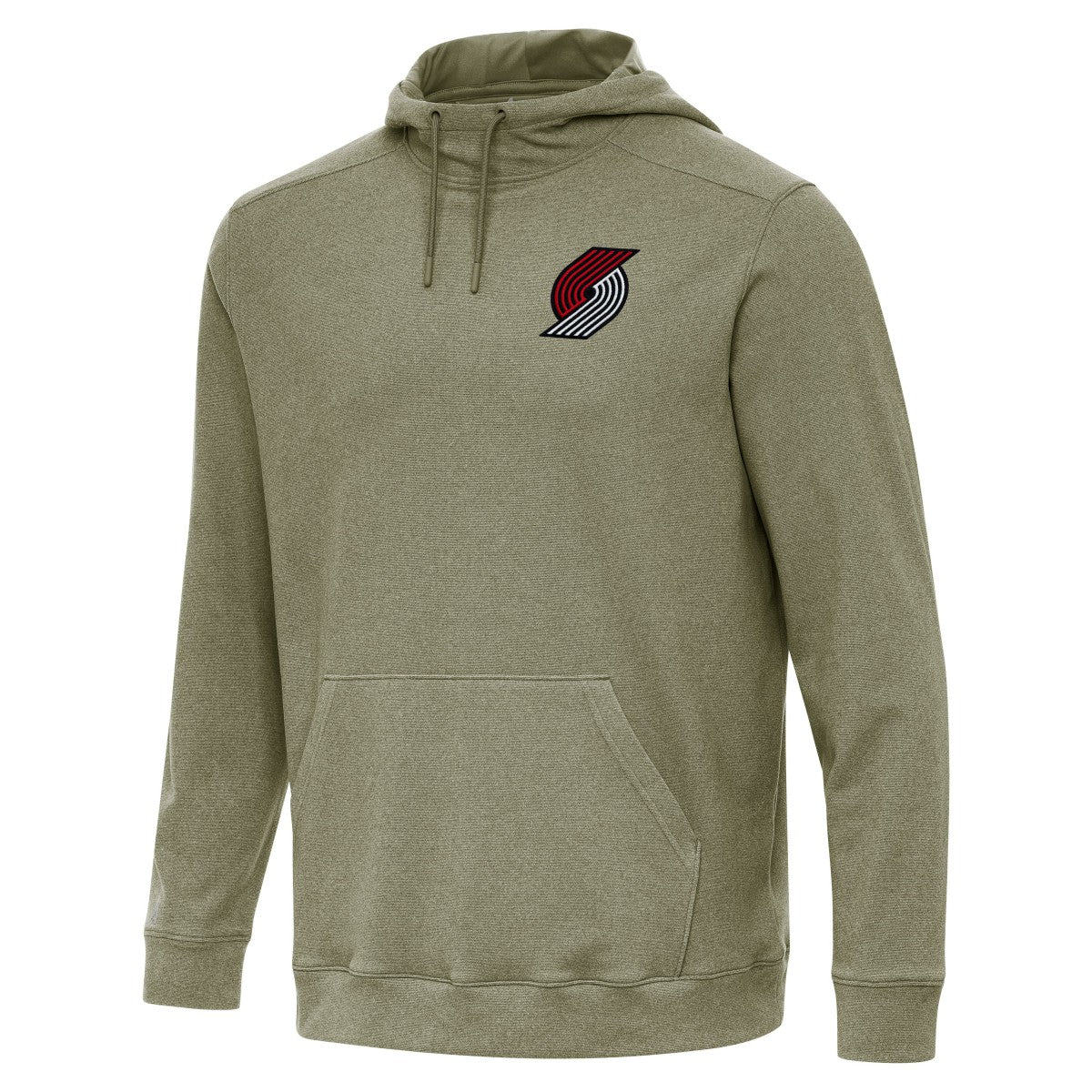 Portland Trail Blazers Antigua Cloud Pullover Hoodie - Heather Olive for sale