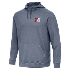 Philadelphia 76ers Antigua Cloud Pullover Hoodie - Heather Navy on sale