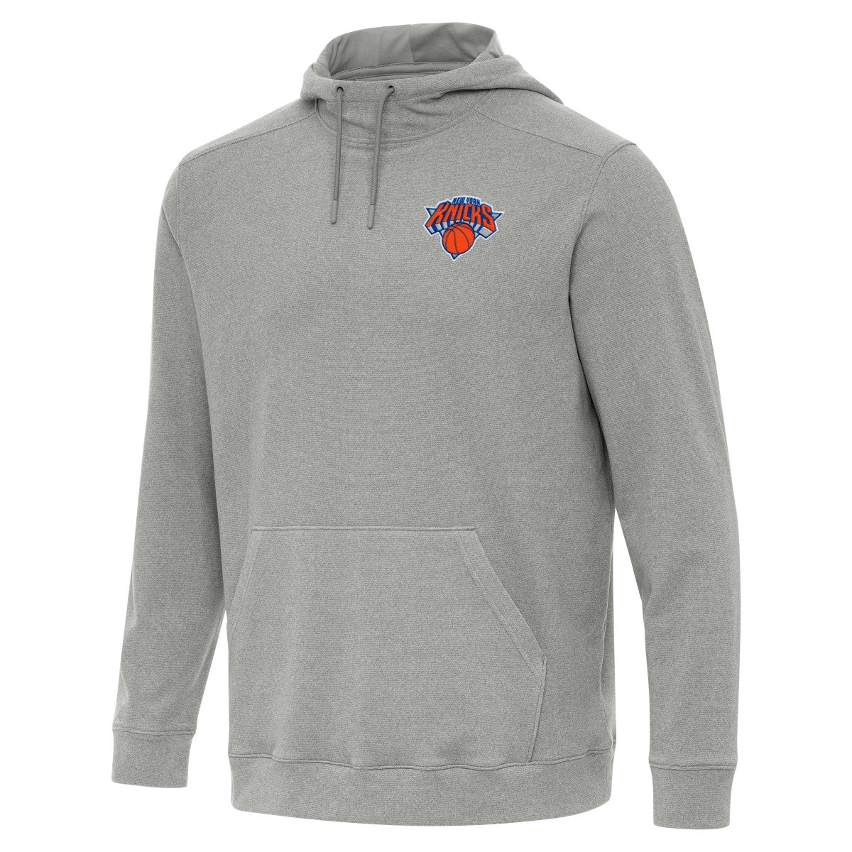 New York Knicks Antigua Cloud Pullover Hoodie - Heather Gray discount