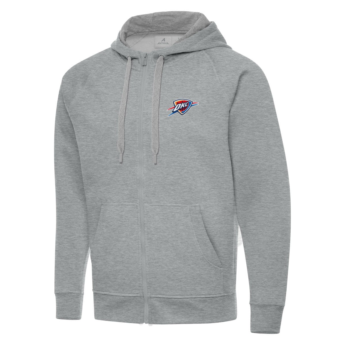 Oklahoma City Thunder Antigua Big & Tall Victory Full-Zip Hoodie Jacket - Heather Gray sale