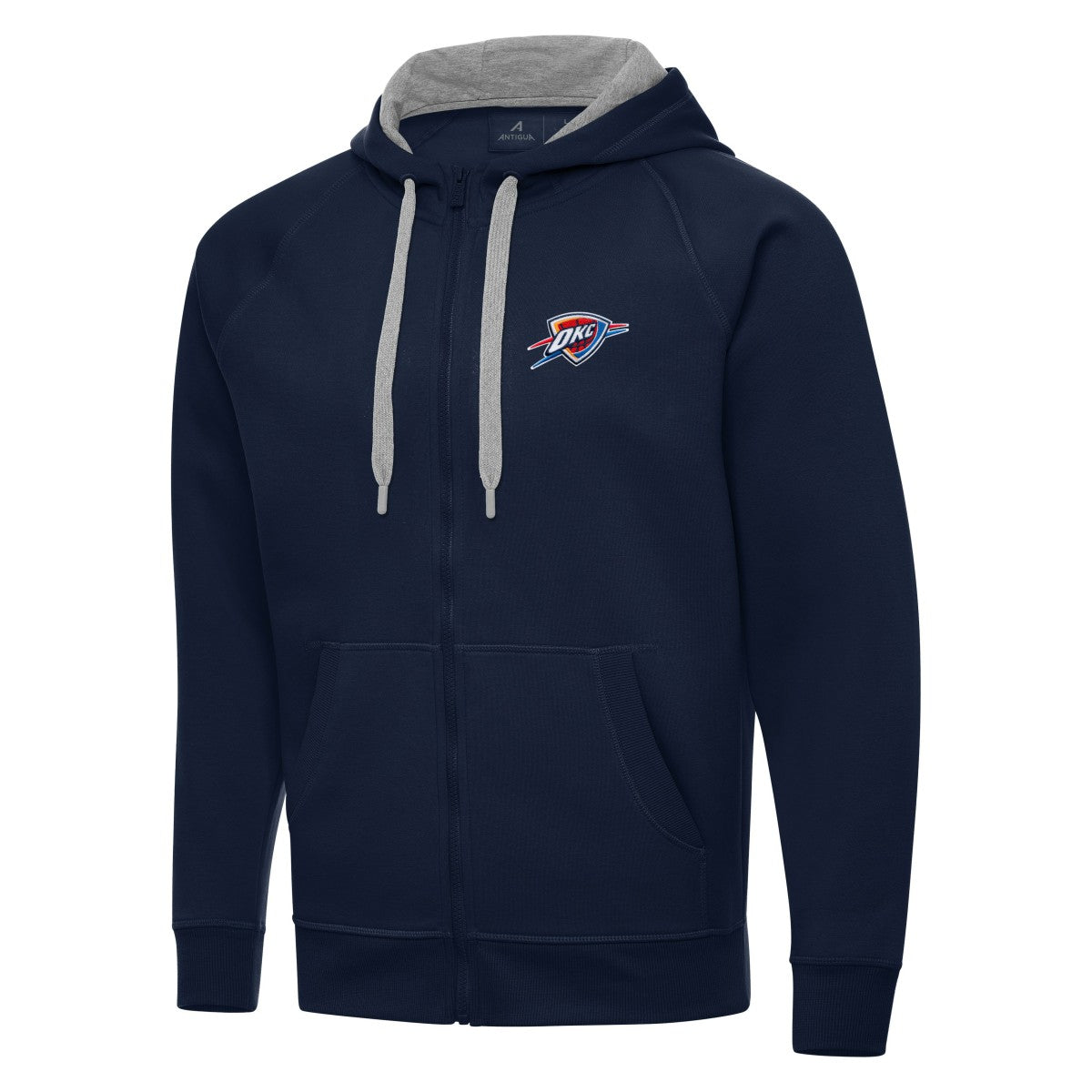Oklahoma City Thunder Antigua Big & Tall Victory Full-Zip Hoodie Jacket - Navy for sale