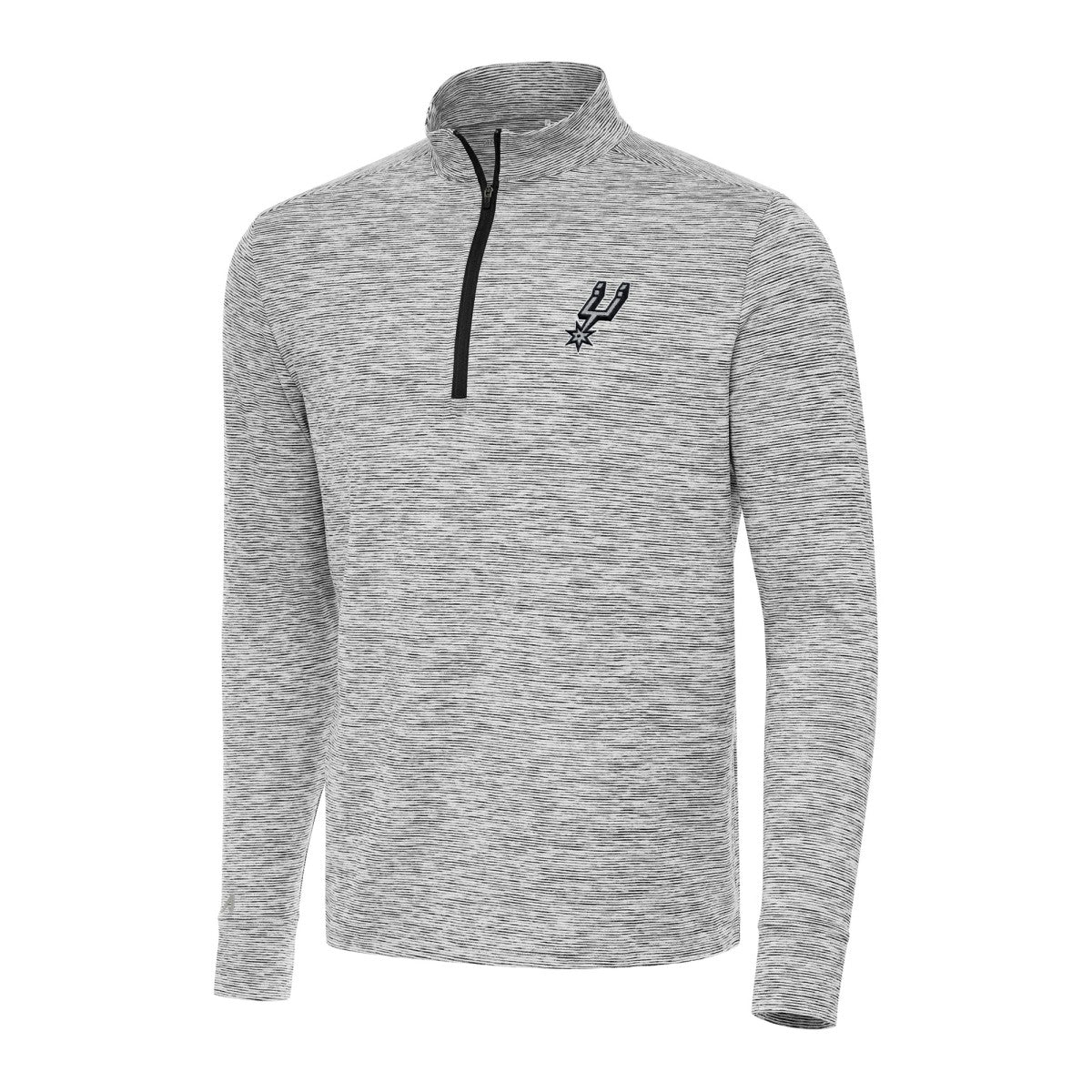 San Antonio Spurs Antigua Cause Quarter-Zip Top - Black online