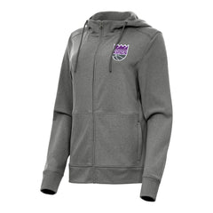 Sacramento Kings Antigua Women's Seeker Full-Zip Hoodie Jacket - Heather Charcoal online
