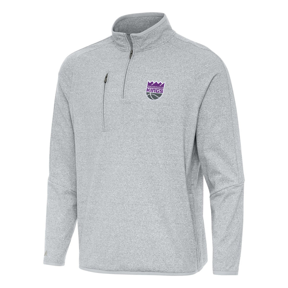 Sacramento Kings Antigua Certain Quarter-Zip Tri-Blend Sweatshirt - Heather Gray online