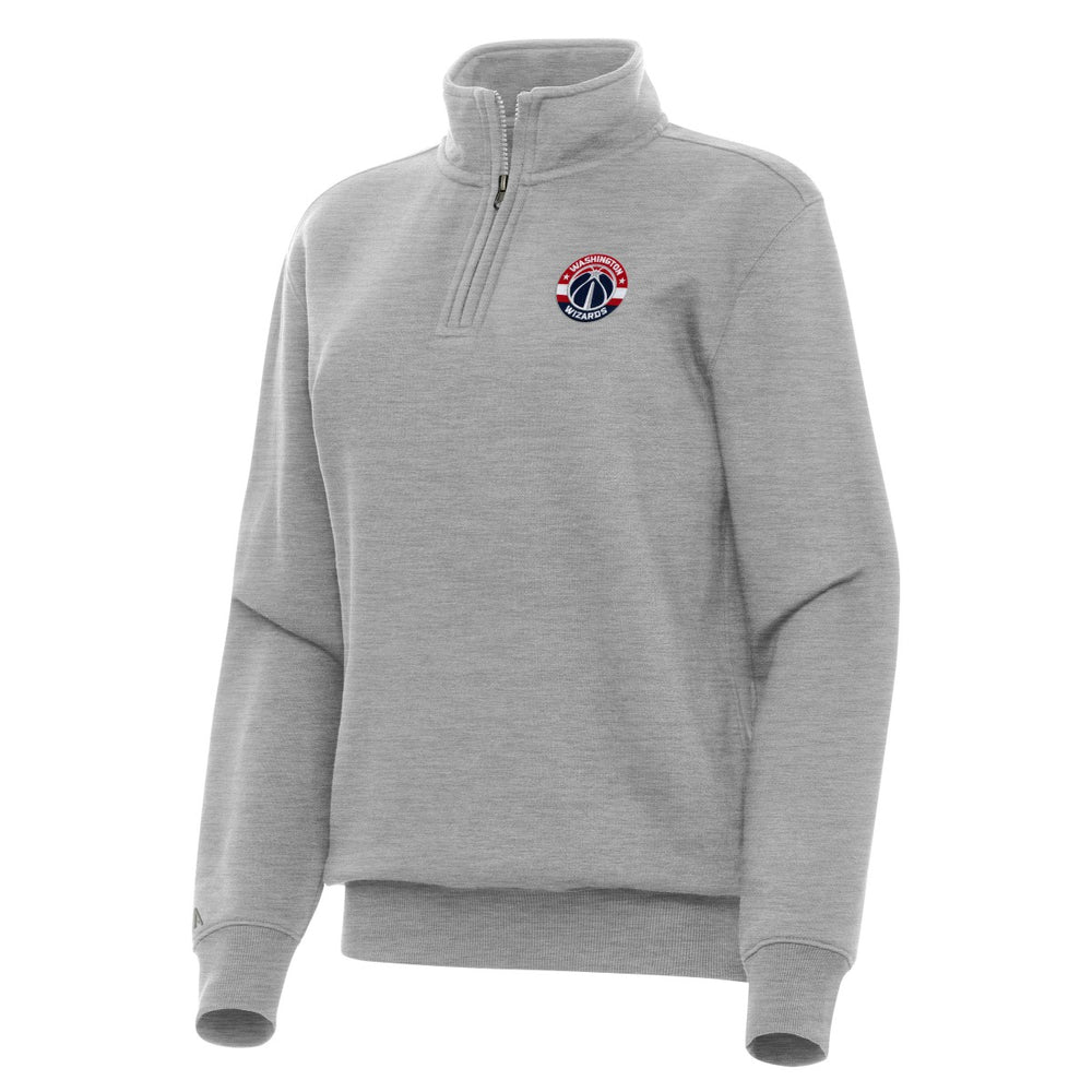 Washington Wizards Antigua Women's Victory Quarter-Zip Sweatshirt - Heather Gray on sale