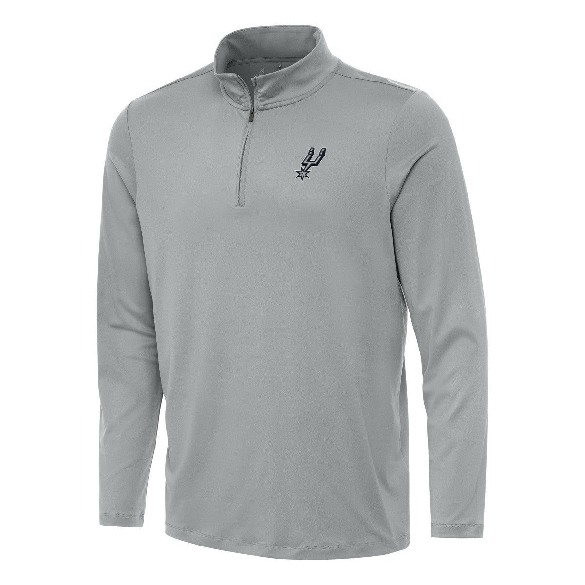 San Antonio Spurs Antigua Reprocess Quarter-Zip Top - Gray shop