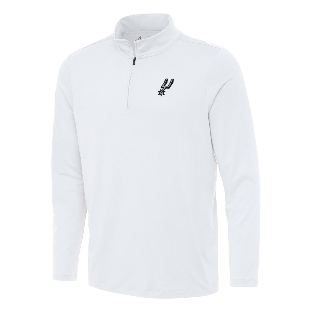 San Antonio Spurs Antigua Reprocess Quarter-Zip Top - White for sale