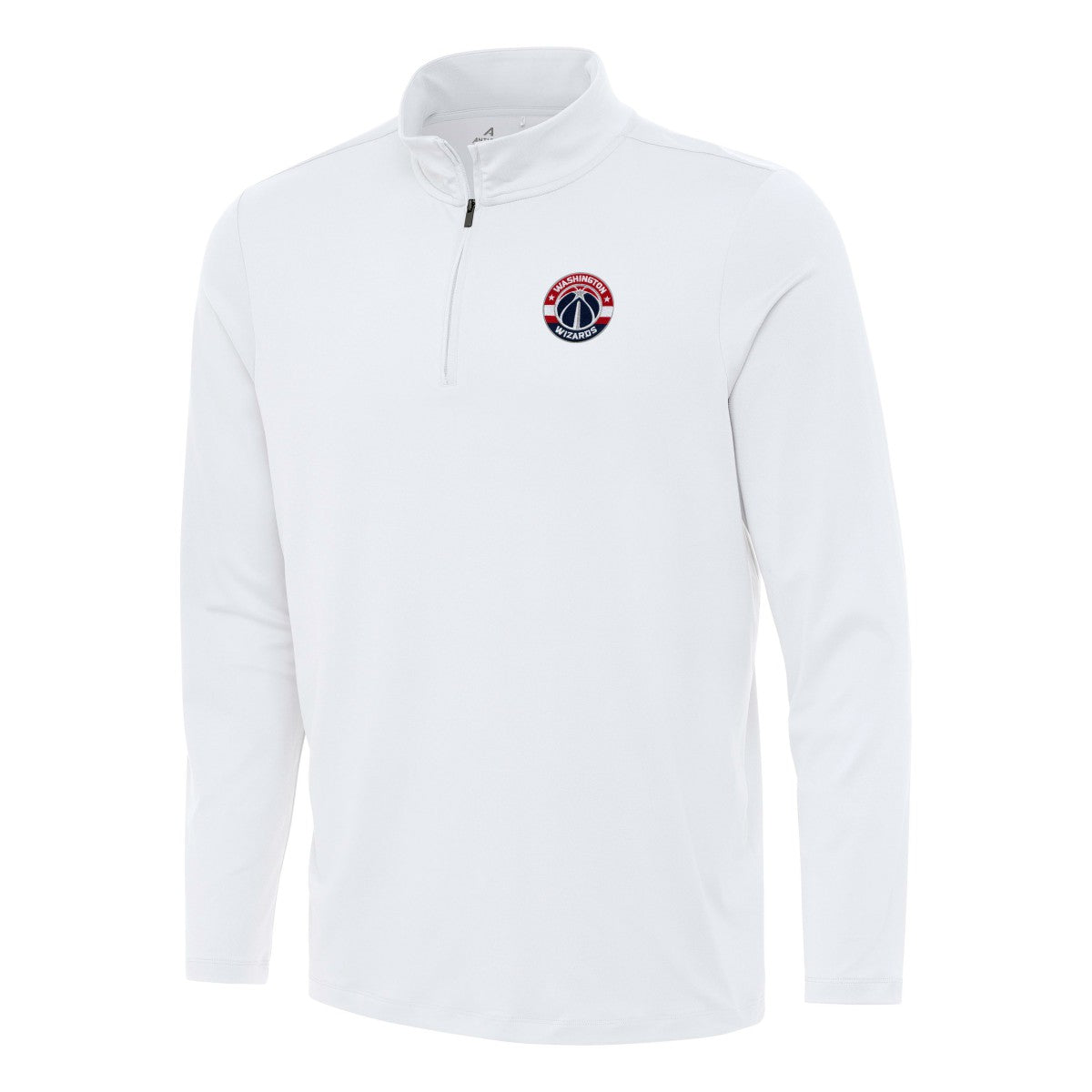 Washington Wizards Antigua Reprocess Quarter-Zip Top - White shop