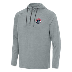 Washington Wizards Antigua Spikes Raglan Quarter-Zip Hoodie - Heather Gray for sale