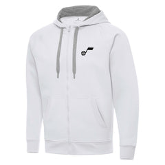 Utah Jazz Antigua Big & Tall Victory Full-Zip Hoodie Jacket - White sale