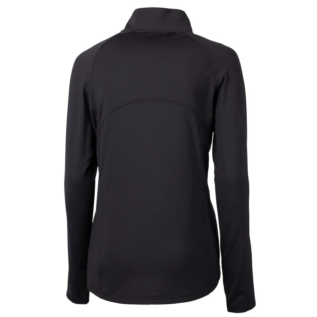 Cleveland Browns Cutter & Buck Women's Adapt Eco Knit Stretch Recycled Half-Zip Pullover Top - Black discount