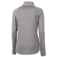 Cleveland Browns Cutter & Buck Women's Adapt Eco Knit Stretch Recycled Half-Zip Pullover Top - Gray on sale