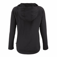 Cleveland Browns Cutter & Buck Women's Coastline Epic Comfort Eco Recycled Quarter-Snap Long Sleeve Hoodie T-Shirt - Black for sale