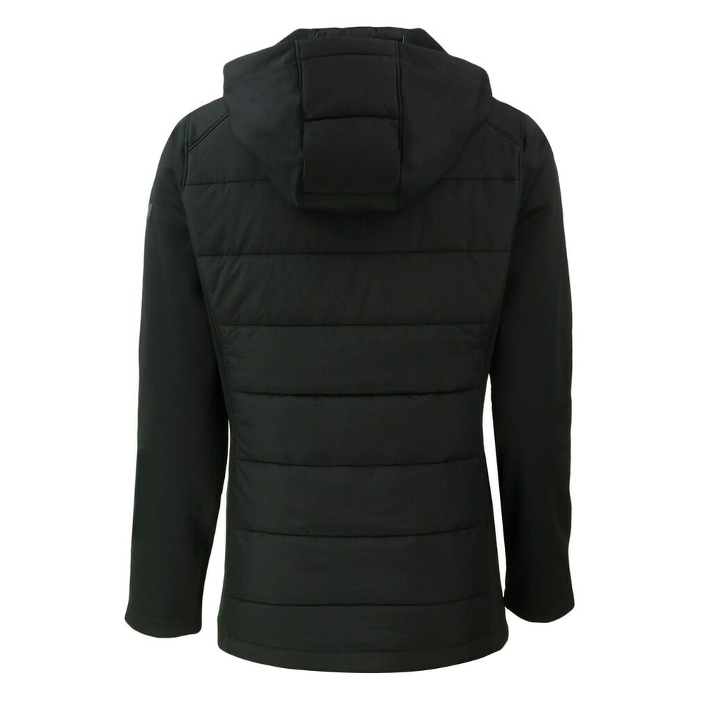 Cleveland Browns Cutter & Buck Women's Evoke Hybrid Eco Softshell Recycled Full-Zip Hooded Jacket - Black for sale