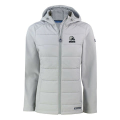 Cleveland Browns Cutter & Buck Women's Evoke Hybrid Eco Softshell Recycled Full-Zip Hooded Jacket - Gray sale