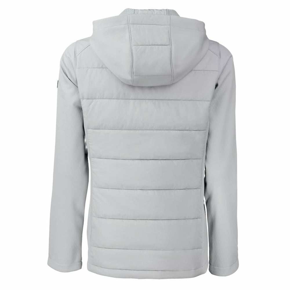 Cleveland Browns Cutter & Buck Women's Evoke Hybrid Eco Softshell Recycled Full-Zip Hooded Jacket - Gray sale