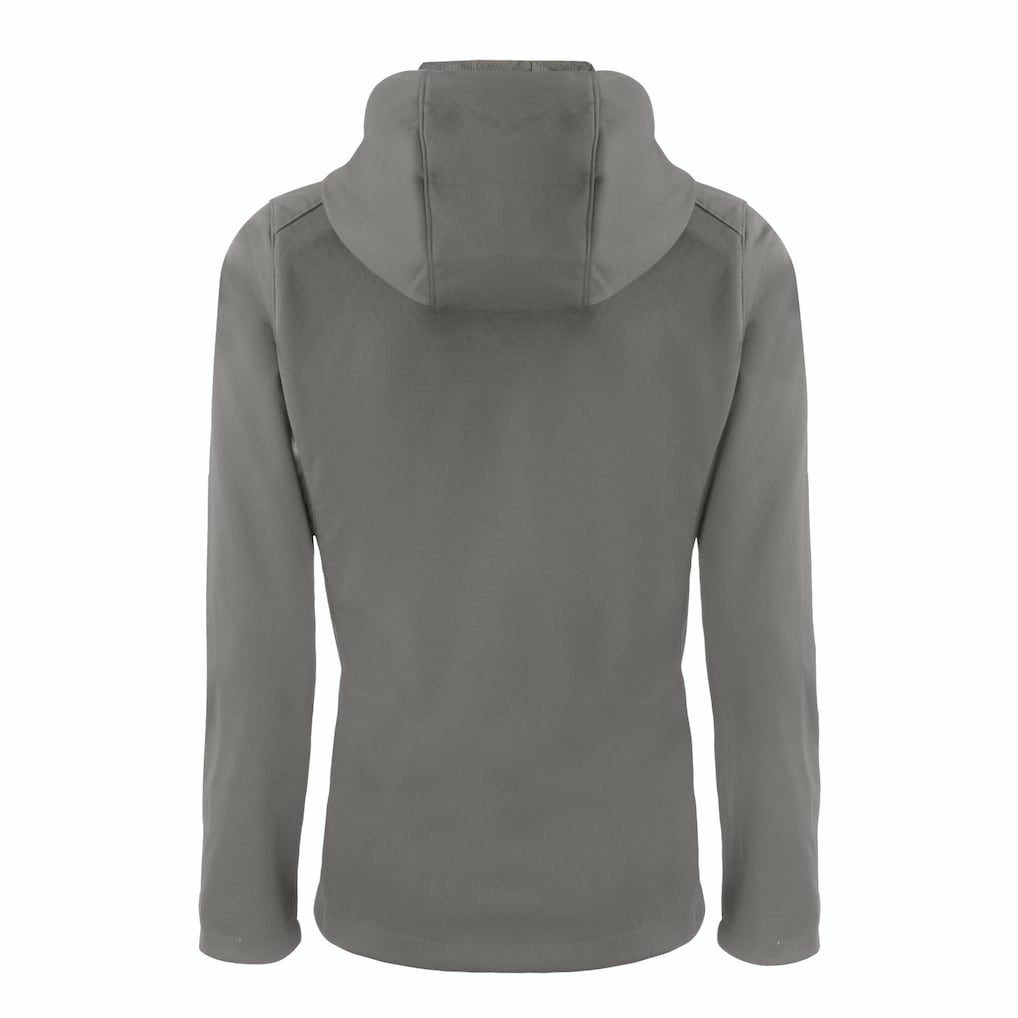 Cleveland Browns Cutter & Buck Women's Evoke Eco Softshell Recycled Full-Zip Hoodie Jacket - Gray for sale