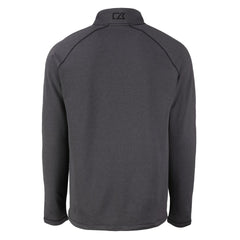 Cleveland Browns Cutter & Buck Peshastin Eco Fleece Recycled Half-Zip Pullover - Heather Black outlet