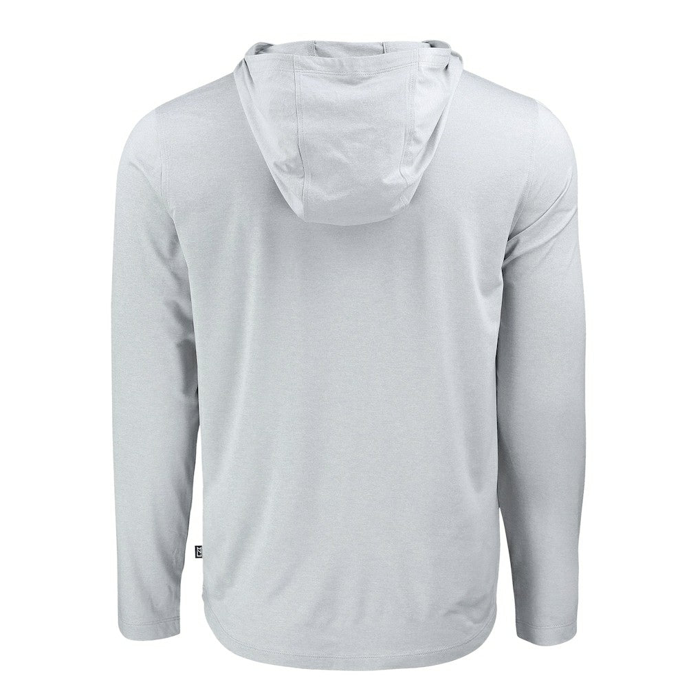 Cleveland Browns Cutter & Buck Coastline Epic Comfort Eco Recycled Long Sleeve Hooded T-Shirt - Gray outlet