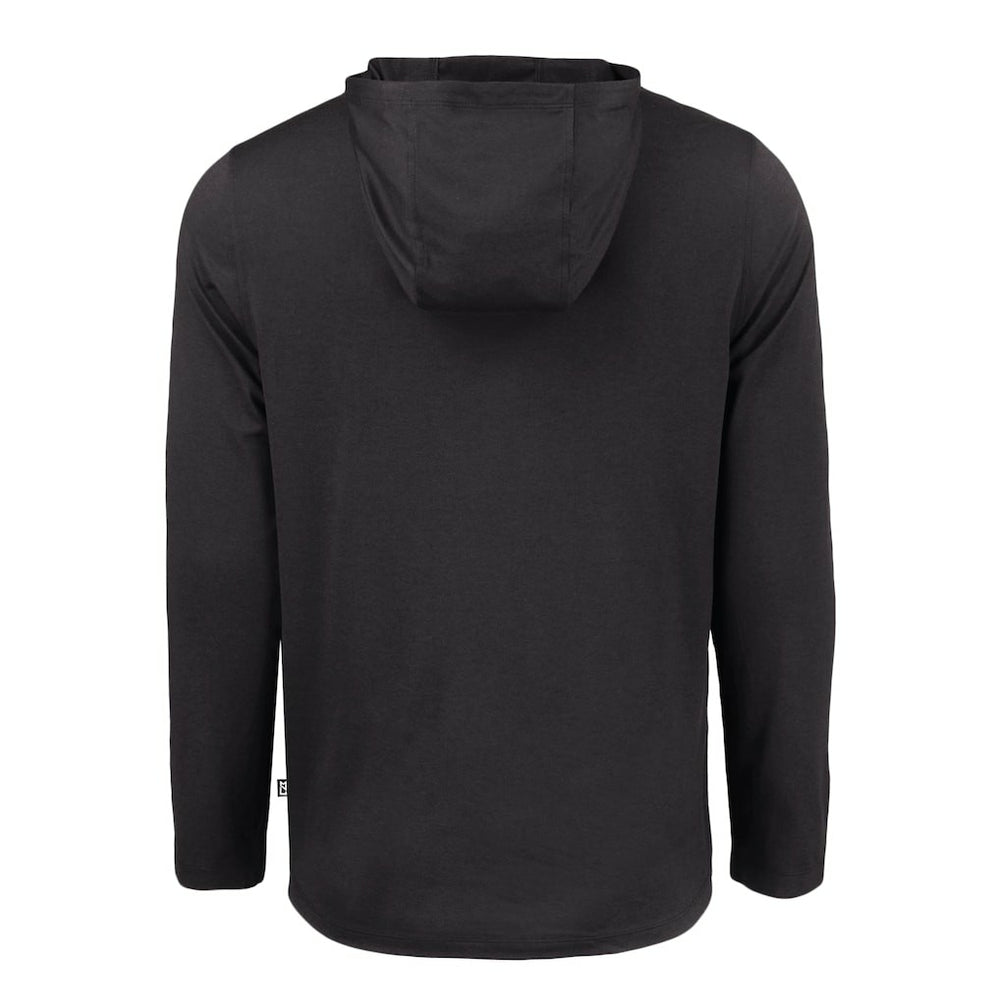 Cleveland Browns Cutter & Buck Coastline Epic Comfort Eco Recycled Long Sleeve Hooded T-Shirt - Black on sale