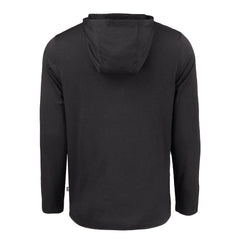 Cleveland Browns Cutter & Buck Coastline Epic Comfort Eco Recycled Long Sleeve Hooded T-Shirt - Black on sale