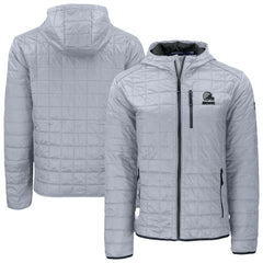 Cleveland Browns Cutter & Buck Rainier Primaloft Eco Full-Zip Hooded Jacket - Gray on sale