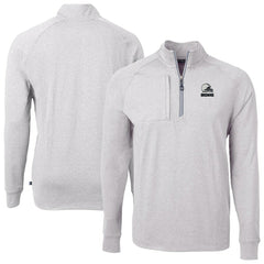 Cleveland Browns Cutter & Buck Big & Tall Adapt Eco Knit Quarter-Zip Top - Heather Gray discount