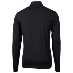 Cleveland Browns Cutter & Buck Big & Tall Virtue Eco Pique Recycled Quarter-Zip Pullover Top - Black cheap