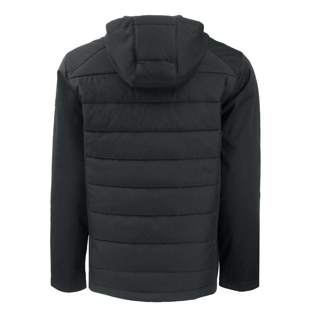 Cleveland Browns Cutter & Buck Big & Tall Evoke Hybrid Eco Softshell Recycled Full-Zip Hooded Jacket - Black on sale