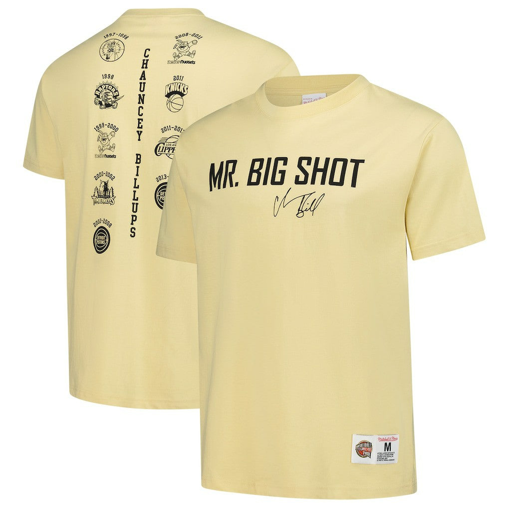 Chauncey Billups Detroit Pistons Premium T-Shirt - Cream outlet