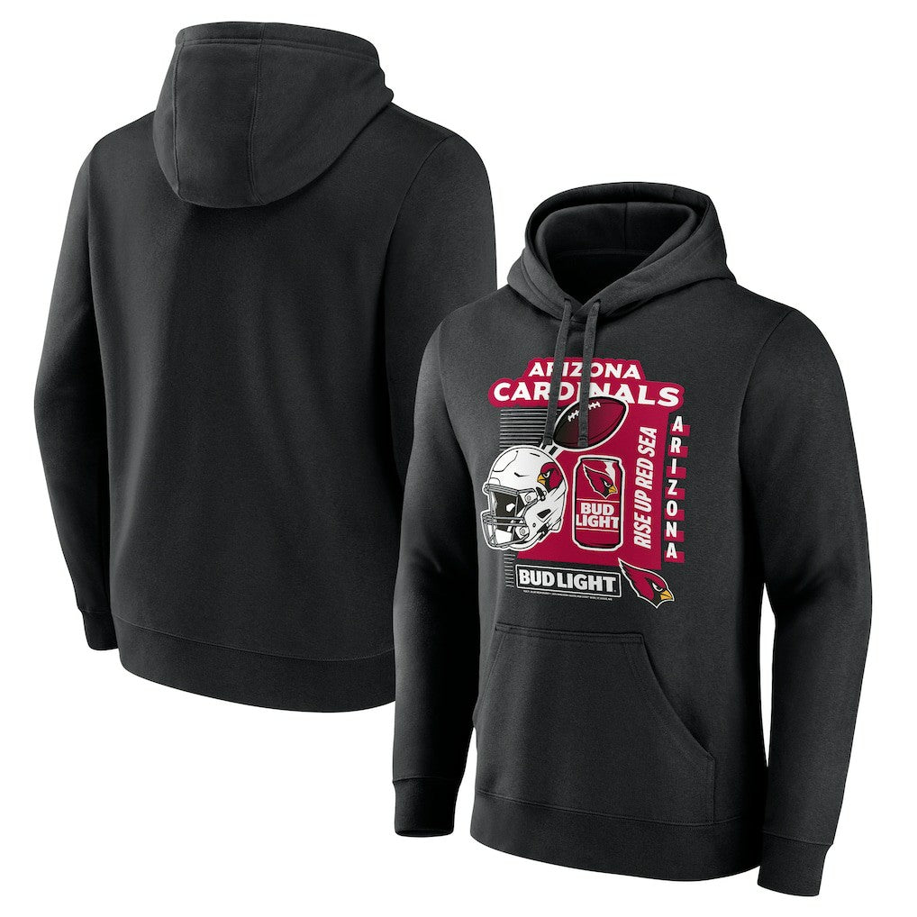 Arizona Cardinals Bud Light Pullover Hoodie - Black on sale