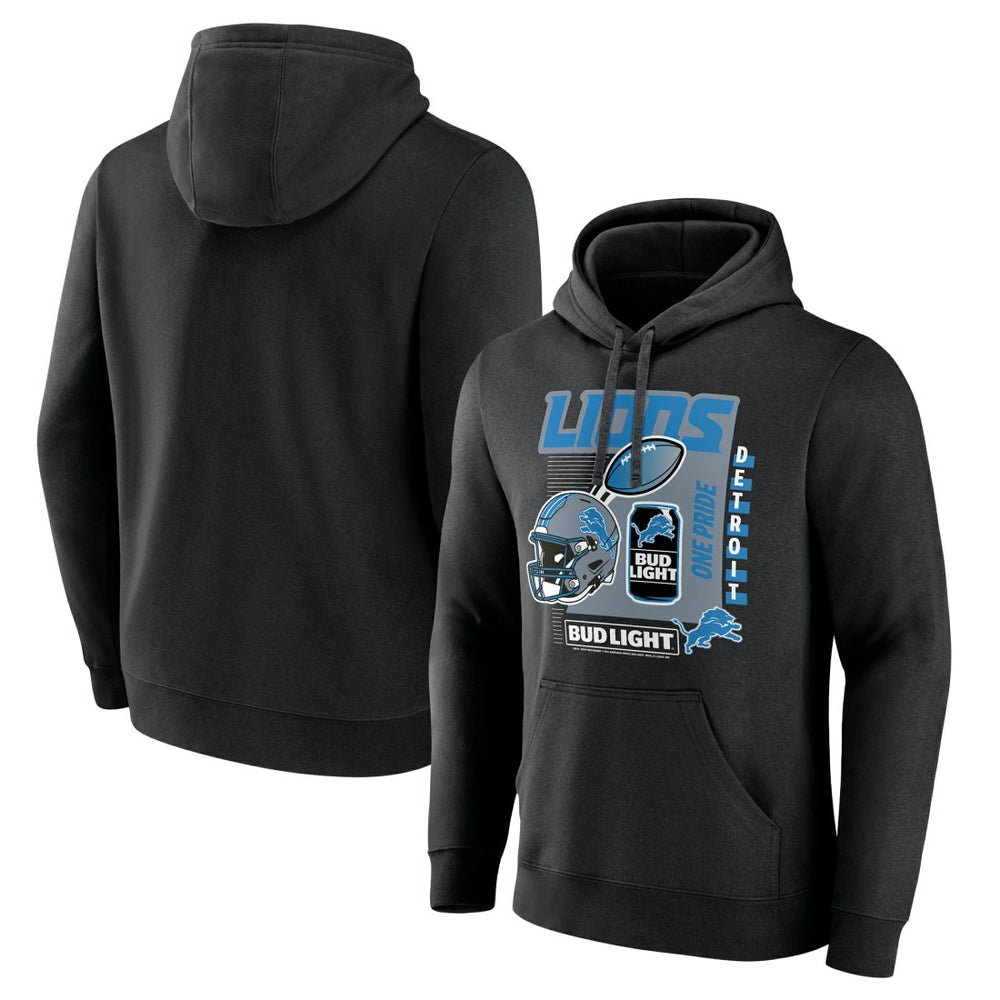 Detroit Lions Bud Light Pullover Hoodie - Black online