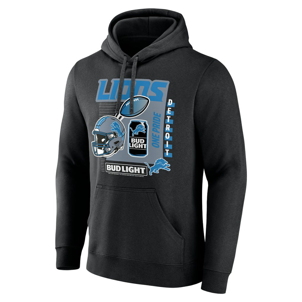 Detroit Lions Bud Light Pullover Hoodie - Black online