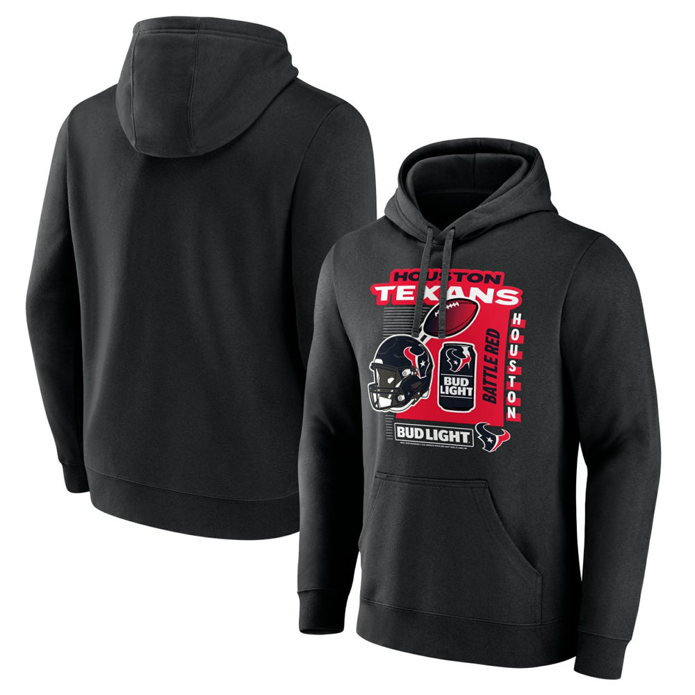 Houston Texans Bud Light Pullover Hoodie - Black sale