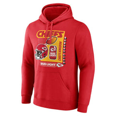 Kansas City Chiefs Bud Light Pullover Hoodie - Red for sale