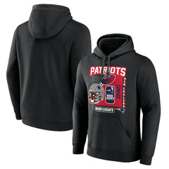 New England Patriots Bud Light Pullover Hoodie - Black outlet