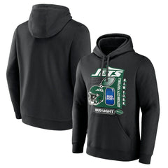 New York Jets Bud Light Pullover Hoodie - Black for sale