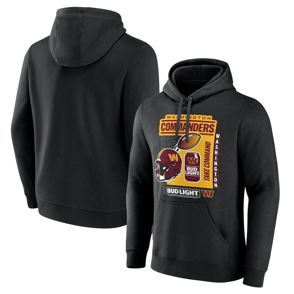 Washington Commanders Bud Light Pullover Hoodie - Black discount
