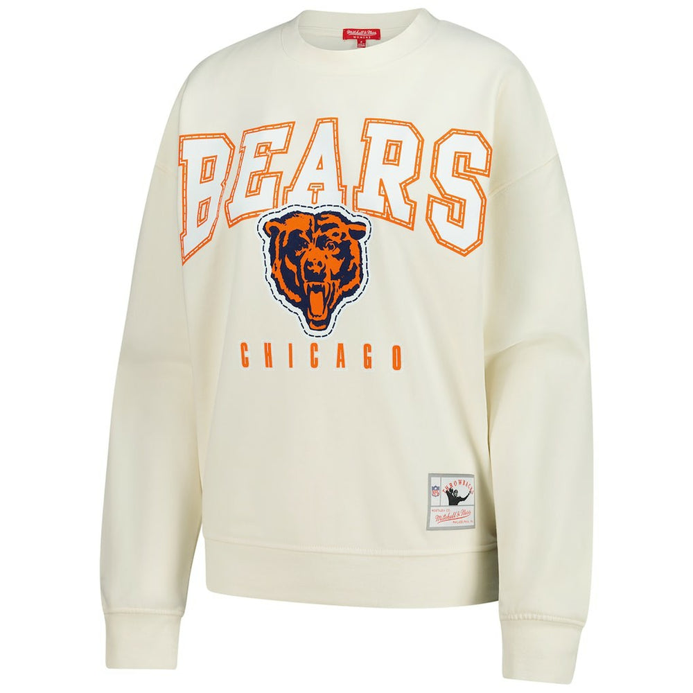 Chicago Bears Women's Fandom Fleece Pullover Sweatshirt - Cream outlet