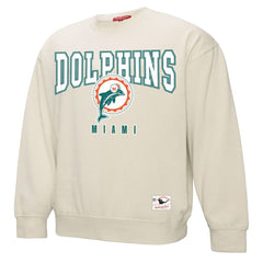 Miami Dolphins Women's Fandom Fleece Pullover Sweatshirt - Cream online