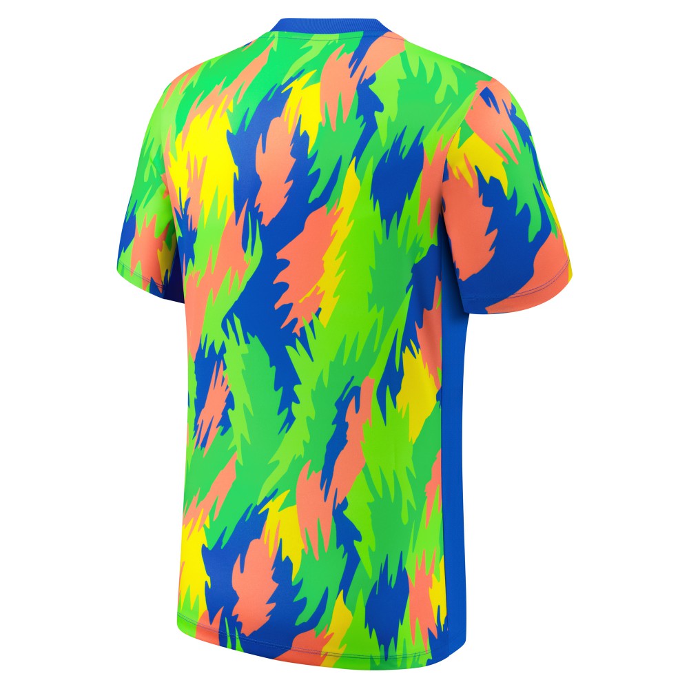 Brazil Women's National Team 2025 Academy Pro Pre-Match Performance Top - Blue shop