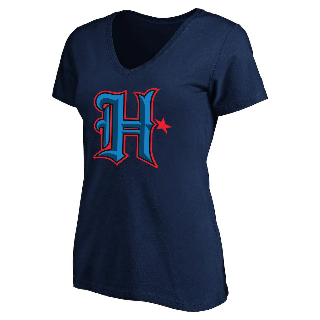 C.J. Stroud Houston Texans Women's Plus Size Fair Catch Name & Number Scoop Neck T-Shirt - Navy discount