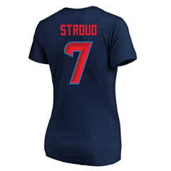 C.J. Stroud Houston Texans Women's Plus Size Fair Catch Name & Number Scoop Neck T-Shirt - Navy discount