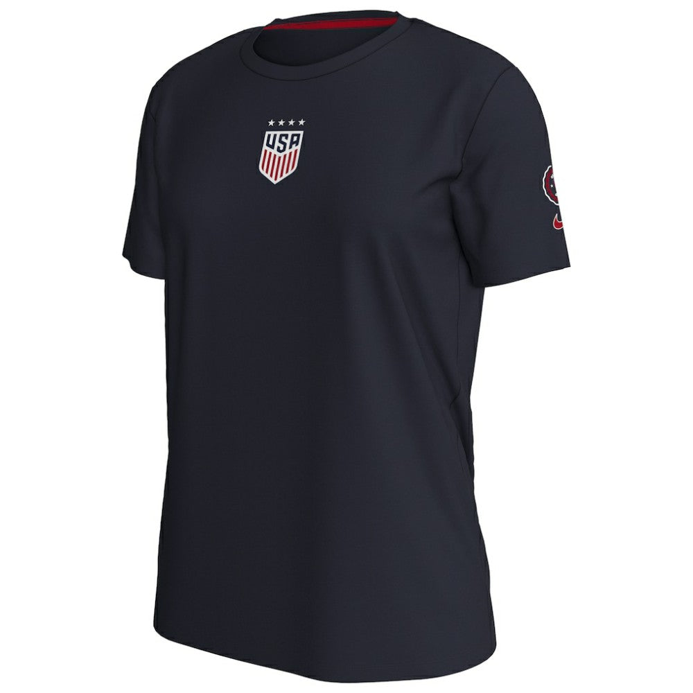 USWNT Women's Crest T-Shirt - Navy discount