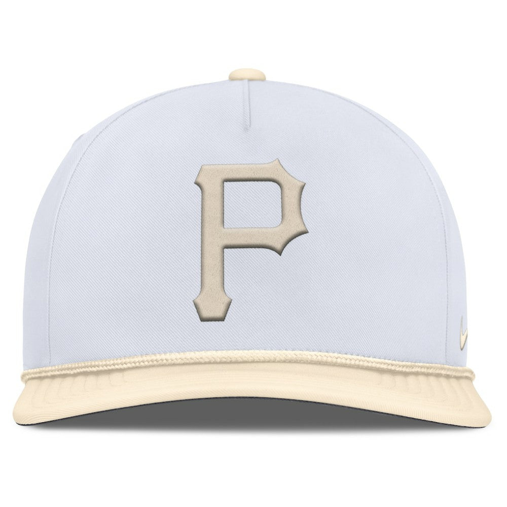 Pittsburgh Pirates Pro Performance Snapback Hat White/Cream