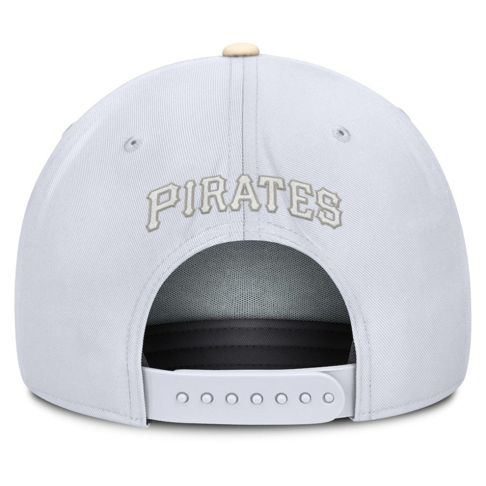 Pittsburgh Pirates Pro Performance Snapback Hat White/Cream