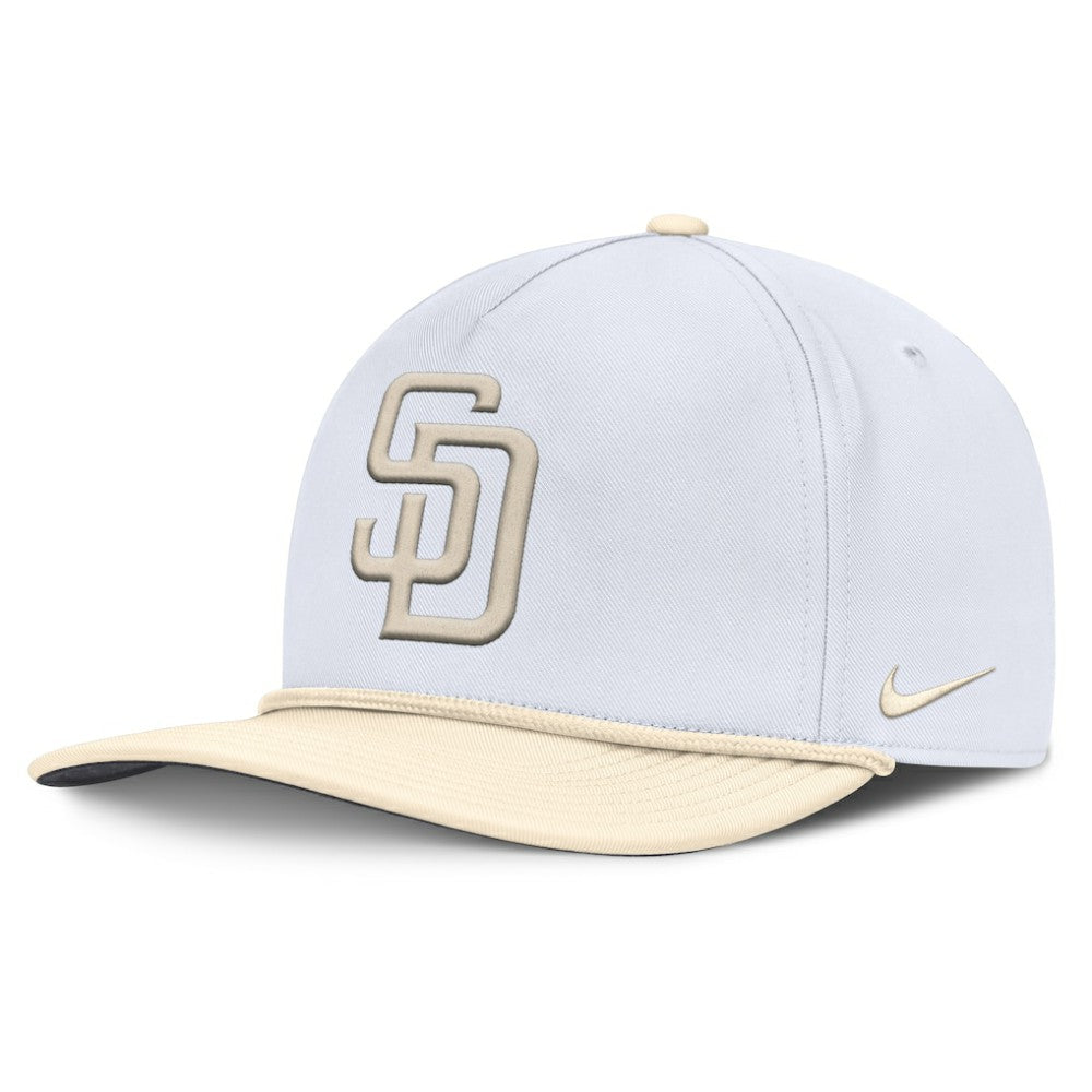 San Diego Padres Pro Performance Snapback Hat White/Cream