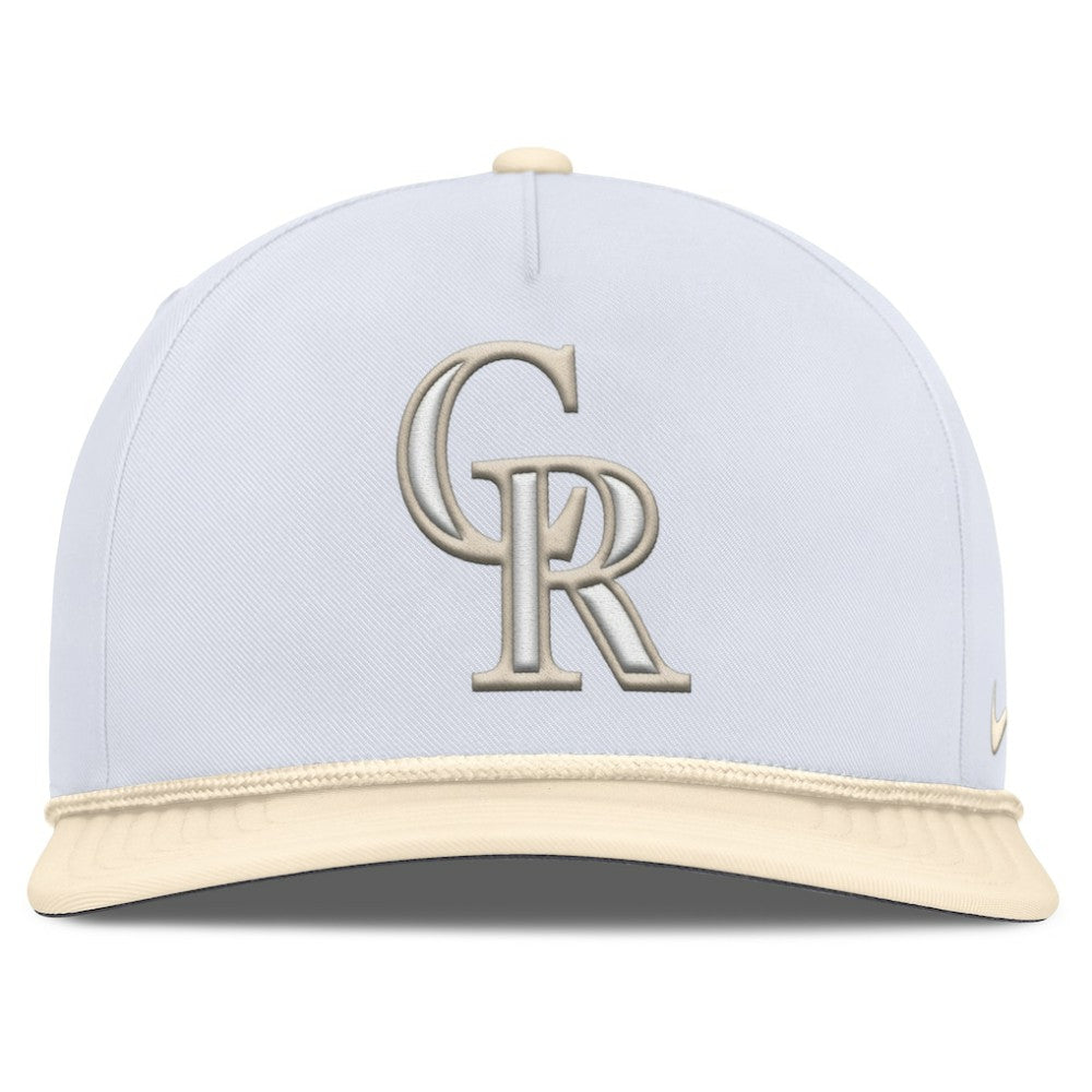 Colorado Rockies Pro Performance Snapback Hat White/Cream