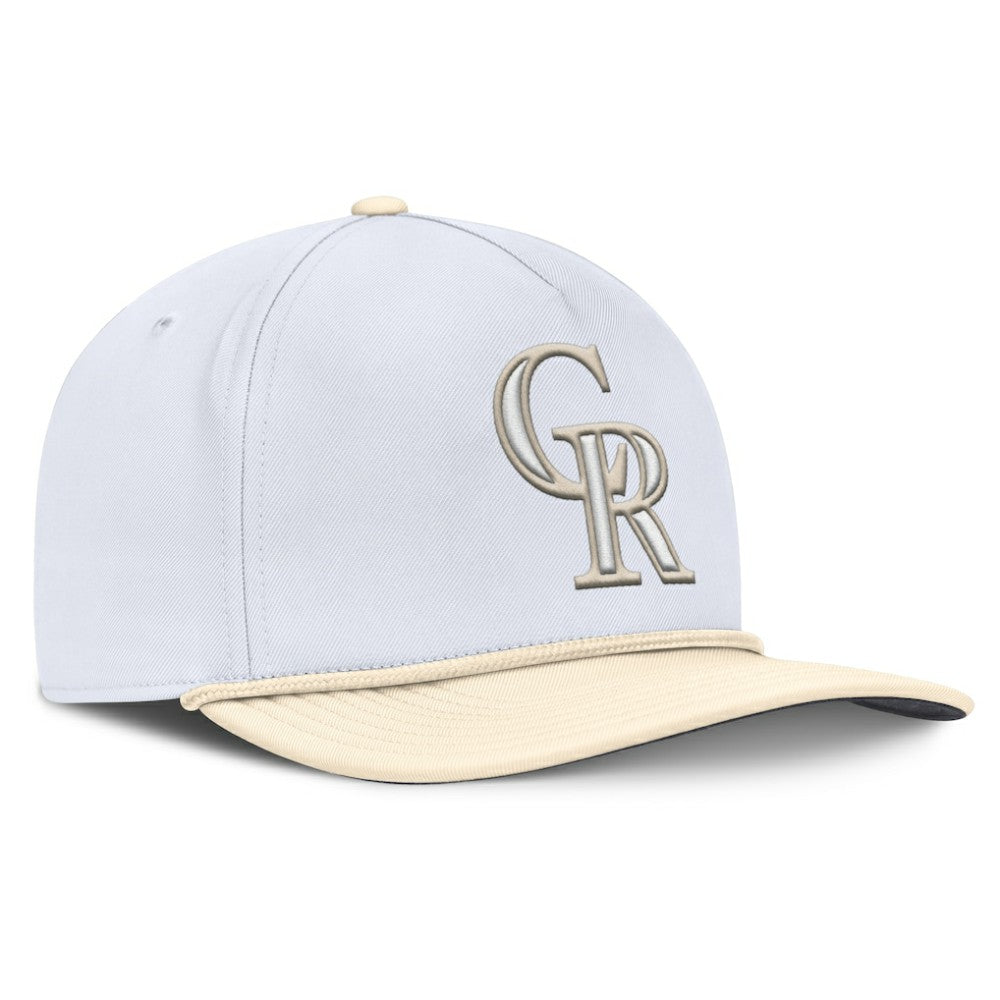 Colorado Rockies Pro Performance Snapback Hat White/Cream